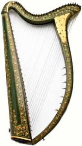 antique harp